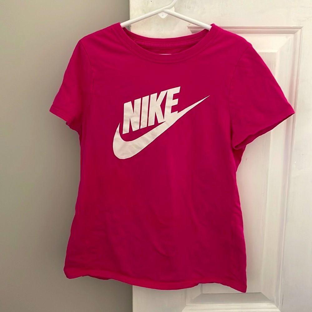 Pink Nike shirt